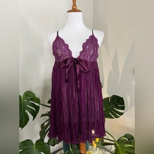 Victoria’s Secret Large Purple Babydoll Lingerie